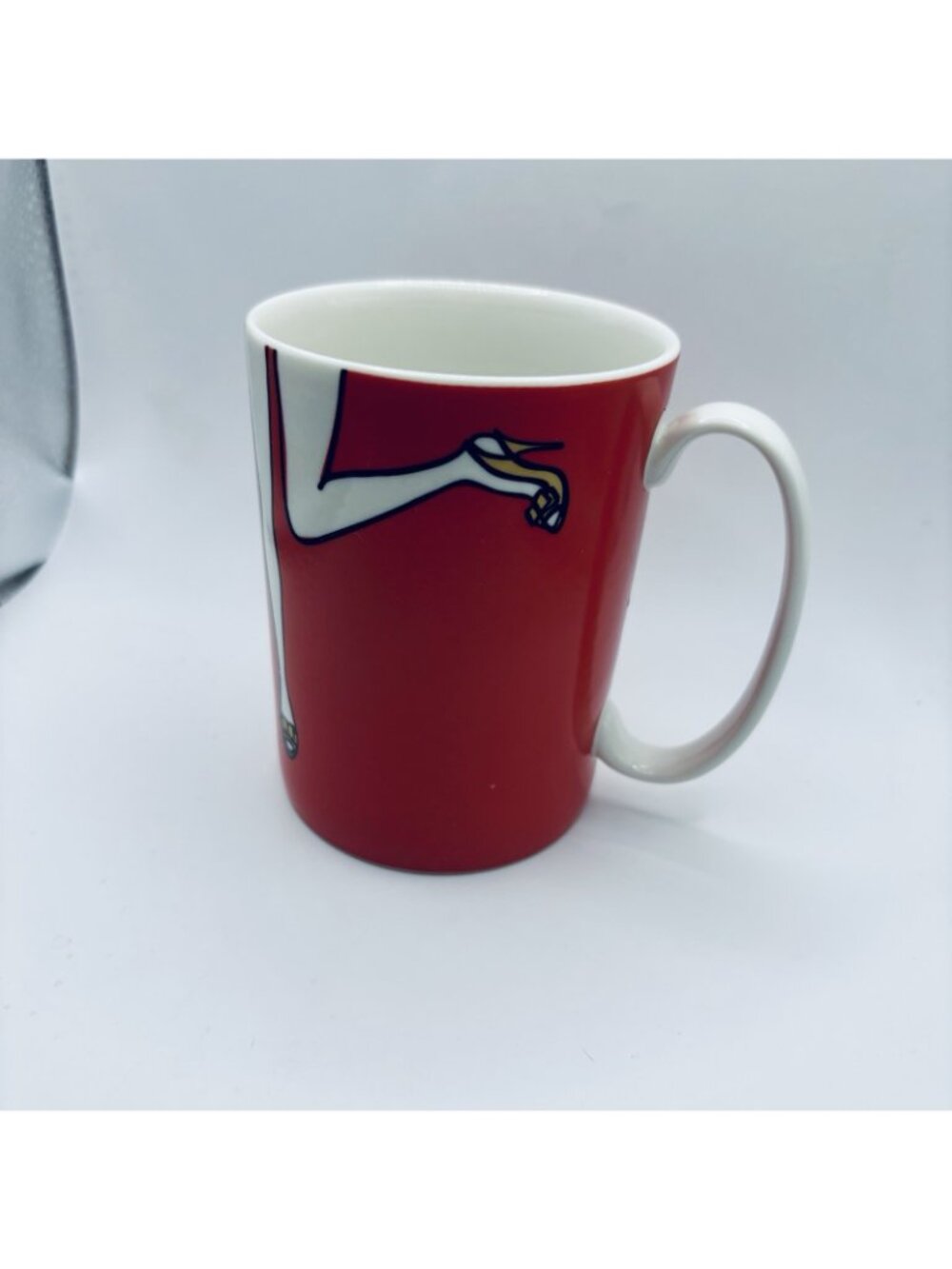 Kate Spade Lenox New York Things We Love Cha Cha Cha Legs Coffee Tea Mug. RARE! - Picture 4 of 9